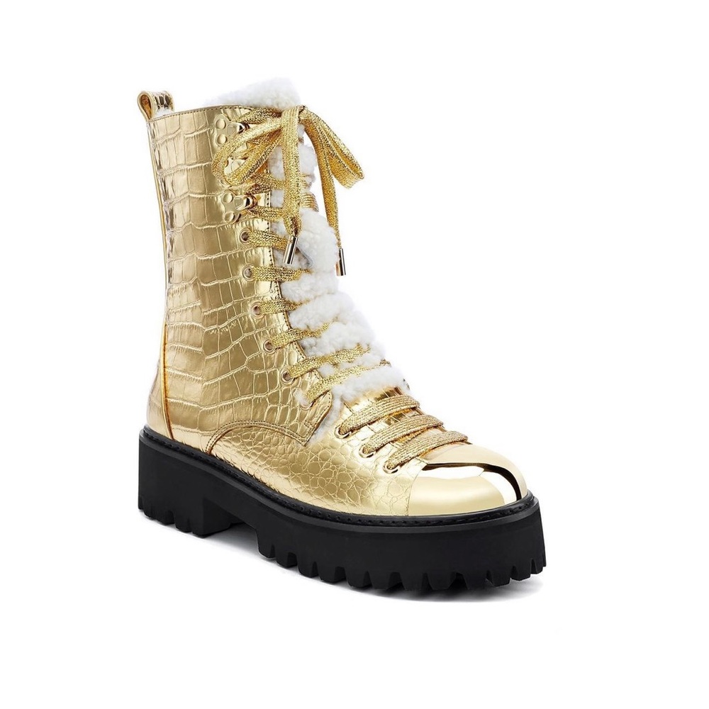 Brand New! Iamjenniferles Gold Finch Boots